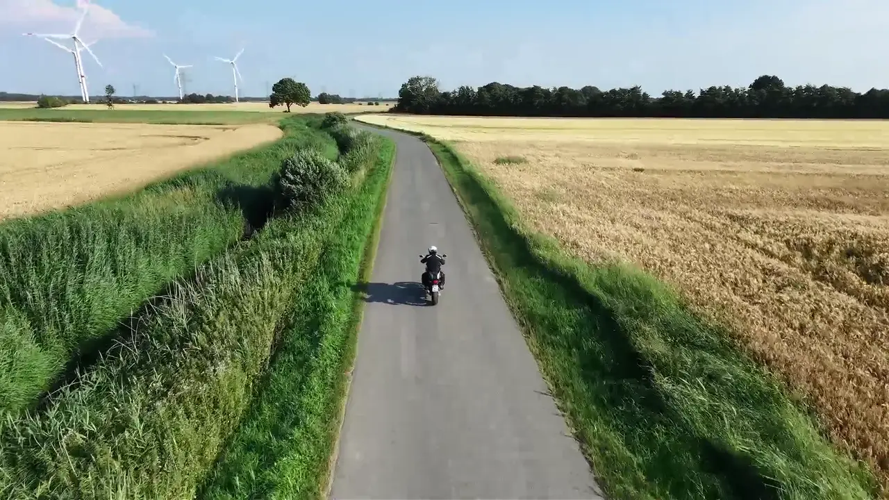 Motorrad-Verfolgung